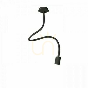 Lampa sufitowa LOYD E27 I Rendl na elastycznym ramieniu, czarna, maks. 15 W small 2