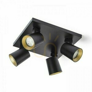 Lampa Natynkowa Kenny Iv Sufitowa Czarna/Złota 230 V Gu10 4x35 W small 1