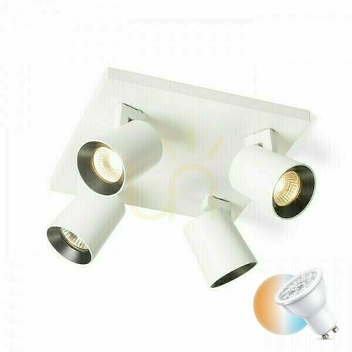 Sprawdź Lampa natynkowa Rendl KENNY IV biała/czarna 4 x GU10 4 x 8 W