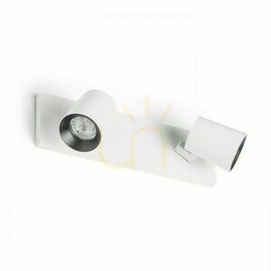 Lampa Natynkowa Kenny Ii Biała/Czarna 230 V Gu10 2x35 W small 1