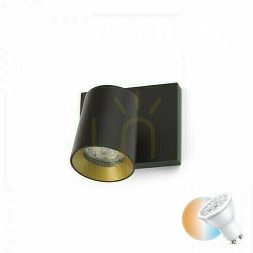 Sprawdź Lampa Natynkowa Kenny I Czarna/Złota 230 V Gu10 35 W