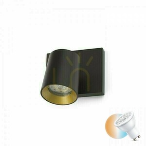 Lampa Natynkowa Kenny I Czarna/Złota 230 V Gu10 35 W small 0