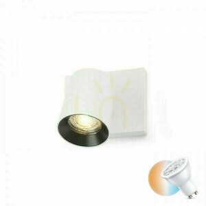 Reflektor natynkowy RENDL KENNY I biały/czarny GU10 max 8 W 230 V small 0