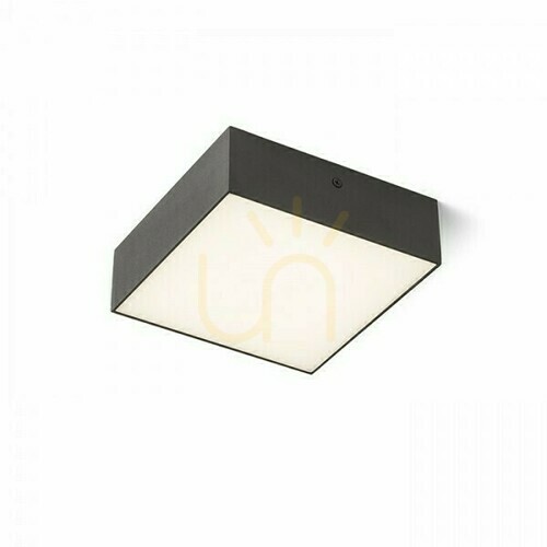 Sprawdź Plafon Larisa Sq 17 Sufitowa Czarna 230 V Led 15 W 3000 K