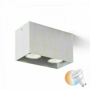 Downlight Agate Ii Sufitowa Aluminium Szczotkowane 230 V Gu10 2x35 W small 0