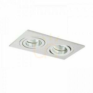 Oprawa Wpuszczana Pasadena Gu10 Sq Ii Aluminium Szczotkowane 230 V 2x50 W 4 Oprawa Wpuszczana Pasadena Gu10 Sq Ii Aluminium Szczotkowane 230 V 2x50 W small 4