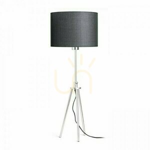 Lampa stołowa Gardette czarna / aluminium 230 V E27 maks. 15 W small 2