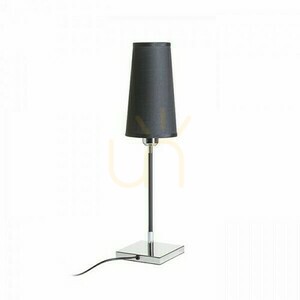 Lampa stołowa Rendl Lulu czarna/chrom E27 LED 8 W R12465 small 0