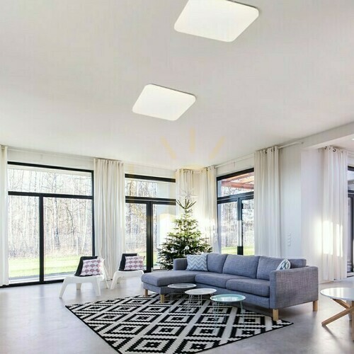 Sprawdź Plafon Sempre Sq 63 Sufitowa Z Czujnikiem Akryl Mleczny 230 V Led 76 W 3000 K
