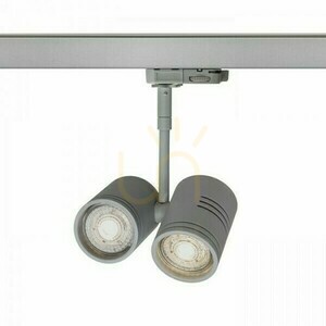 Reflektor Beeba Ii Do Szyny 3 Faz Srebrno Szara 230 V Gu10 2x35 W small 5