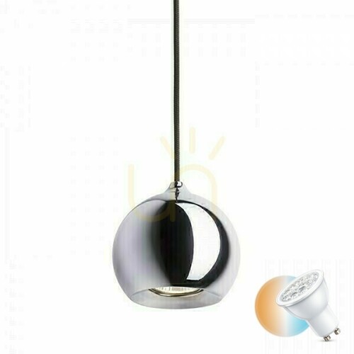Sprawdź Lampa Wisząca Desty I Czarna Chrom 230 V Gu10 35 W