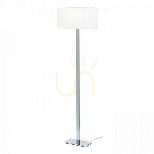 Sprawdź Lampa Stojąca Plaza Podłogowa Biała Chrom 230 V E27 42 W