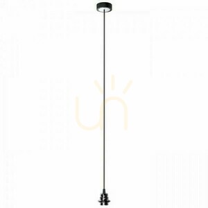 Zestaw wiszący RENDL HEX czarny, oprawka E27, kabel 150 cm R11914 small 1
