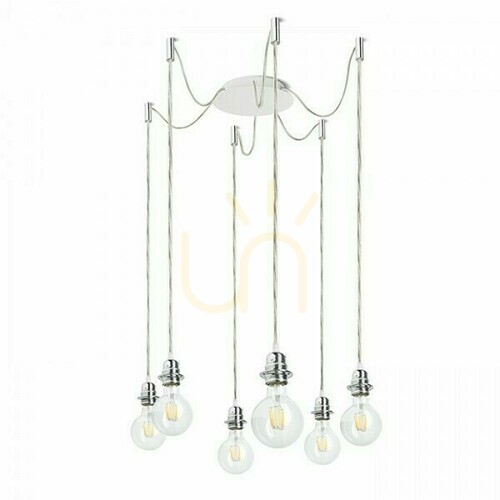 Sprawdź Klosz, Abażur Kombix 6 Zestaw Wiszący Bp+Tk+Cho 230 V E27 6x28 W