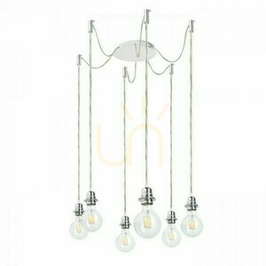 Klosz, Abażur Kombix 6 Zestaw Wiszący Bp+Tk+Cho 230 V E27 6x28 W small 0