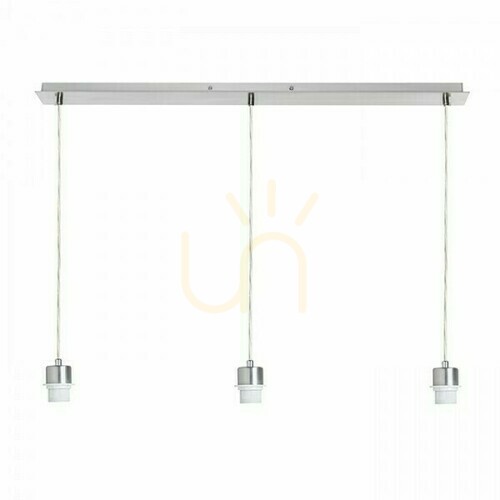 Sprawdź Klosz, Abażur More 80 Podstawa Sufitowa Wisząca Chrom 230 V E27 3x42 W