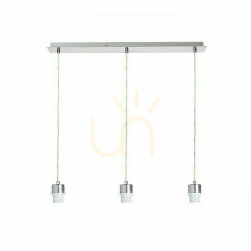 Sprawdź Klosz, Abażur More 60 Podstawa Sufitowa Wisząca Nikiel Mat 230 V E27 3x42 W