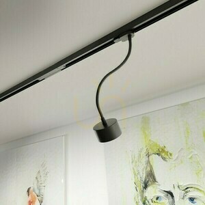 Reflektor Pixie Na Elastycznym Ramieniu Do Szyny 3 Faz Czarna 230 V Led Gx53 7 W small 1