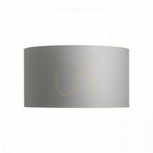 Klosz do lampy RON 55/30 Rendl chintz jasnoszary / białe PCV 55 cm E27 small 2