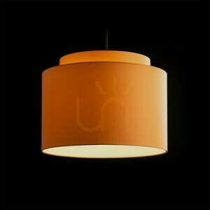 Abażur Rendl DOUBLE 40/30 chintz pomarańczowy z białym PCV E27 max 23W R11515 small 2