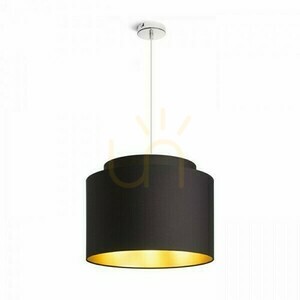 Abażur Rendl DOUBLE 40/30 czarny ze złotą folią E27 R11461 small 1