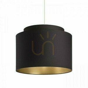 Abażur Rendl DOUBLE 40/30 czarny ze złotą folią E27 R11461 small 0