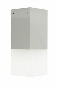 Plafon zewnętrzny SU-MA CUBE srebrny 20W 20,5 cm CB-S AL small 0
