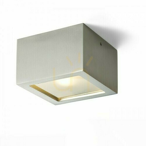 Sprawdź Lampa Do łazienki Deza Kwadratowa Aluminium/Szkło Satynowe 230 V G9 25 W Ip54