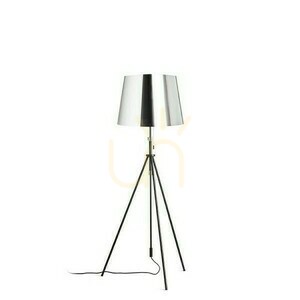 Lampa Stojąca Luton/Ilusion Podłogowa Folia Chromowana/Czarna/Metal 230 V Led E27 11 W small 1