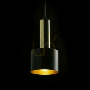 Lampa wisząca Rendl Giulia 12 czarna/złoto-brązowa, mosiądz, E27 11 W small 3