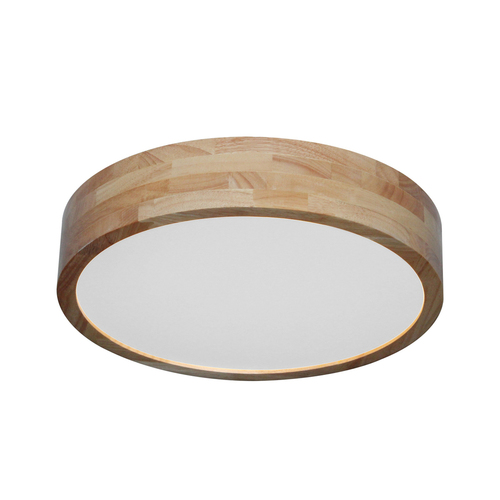Sprawdź Plafon Italux Norton LED biały drewniany 40 cm 24W PLF-73827-3KS4KS65K-WO