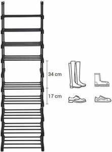 Regał na buty SONGMICS LSA25BK, 10 poziomów, czarny small 3