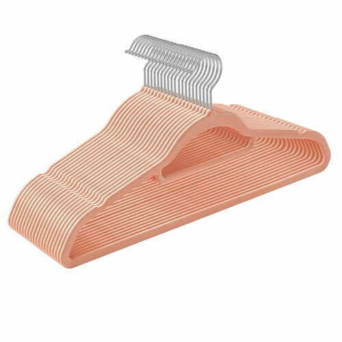 Sprawdź Wieszaki welurowe róż 20szt - CRF20PK