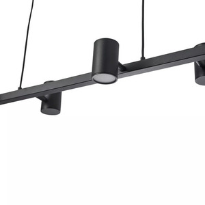 Lampa wisząca do jadalni NOE Long czarna PL0111-BK - YASKR small 3