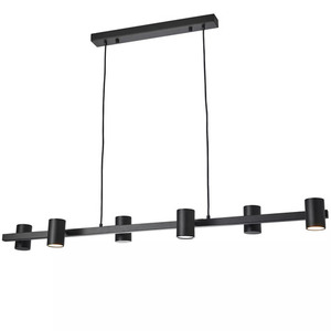Lampa wisząca do jadalni NOE Long czarna PL0111-BK - YASKR small 0