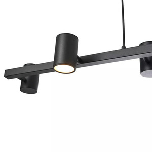 Lampa wisząca do jadalni NOE Long czarna PL0111-BK - YASKR small 1