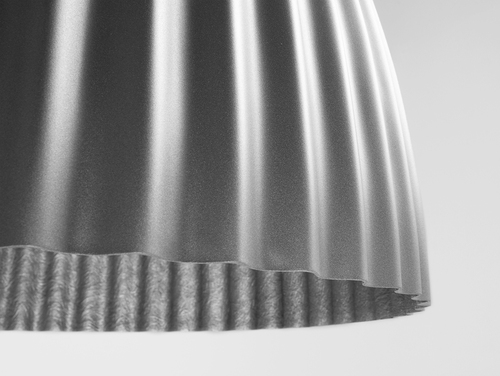 Sprawdź Lampa wisząca CustomForm PLISSART L, srebrna, 70 cm