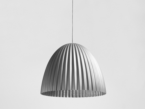 Sprawdź Lampa wisząca PLISSART L - srebrny