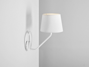 Lampa ścienna SHADE WALL - klosz biały, biały small 0