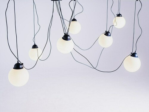 Sprawdź Lampa wisząca GLASS M 7 - czarny