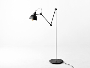Lampa podłogowa COBEN FLOOR - czarny (złoty środek klosza) small 3