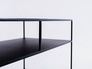 Stolik RTV TENSIO 2 FLOOR METAL 150x45 - czarny small 4