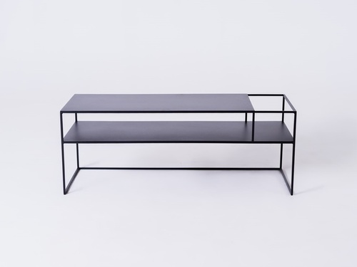 Sprawdź Stolik RTV SENSO FLOWER METAL 120x45 P - czarny