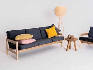 Sofa CARL 3 os. - gwiaździsta noc(mt16), naturalny small 1