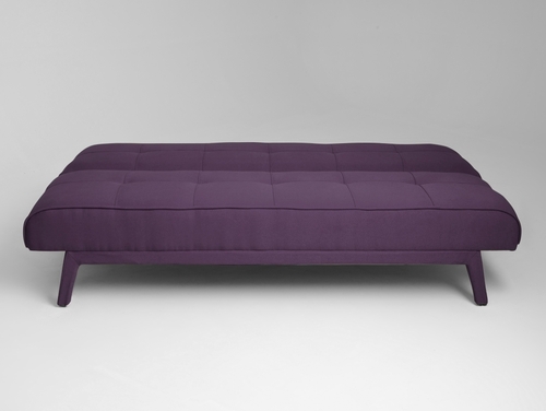 Sprawdź Sofa rozkładana CustomForm MODES 2-os. tkanina śliwkowa 1309 czarne nogi