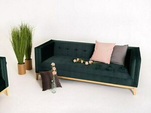 Sofa by-TOM 3 os. rozkł. - avocado(rv38), naturalny small 1