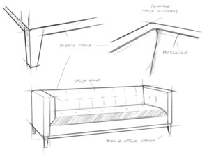 Sofa by-TOM 3 os. rozkł. - avocado(rv38), naturalny small 5