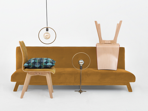 Sprawdź Sofa rozkładana 3-osobowa CustomForm MODES L, tkanina marakuja RV41