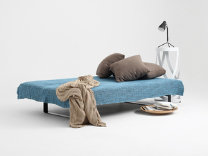 Sofa SLEEK 2 os. rozkł. - śliwkowy(1309), czarny small 2