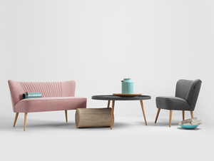 Sofa HARRY 2 os. - szary bez(rv96), naturalny small 2